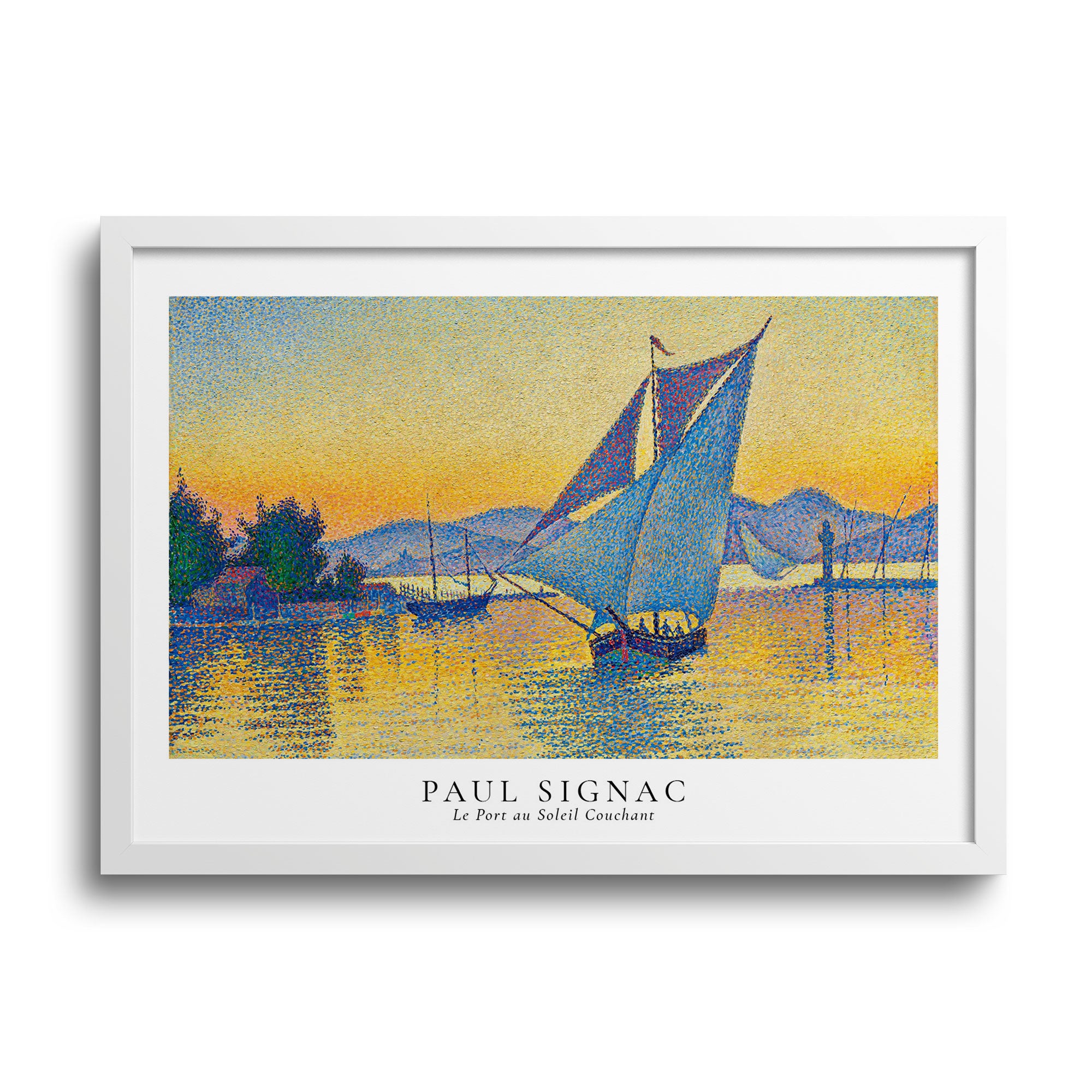 Signac Sunset Paul Signac The Port at sunset – deepgallery